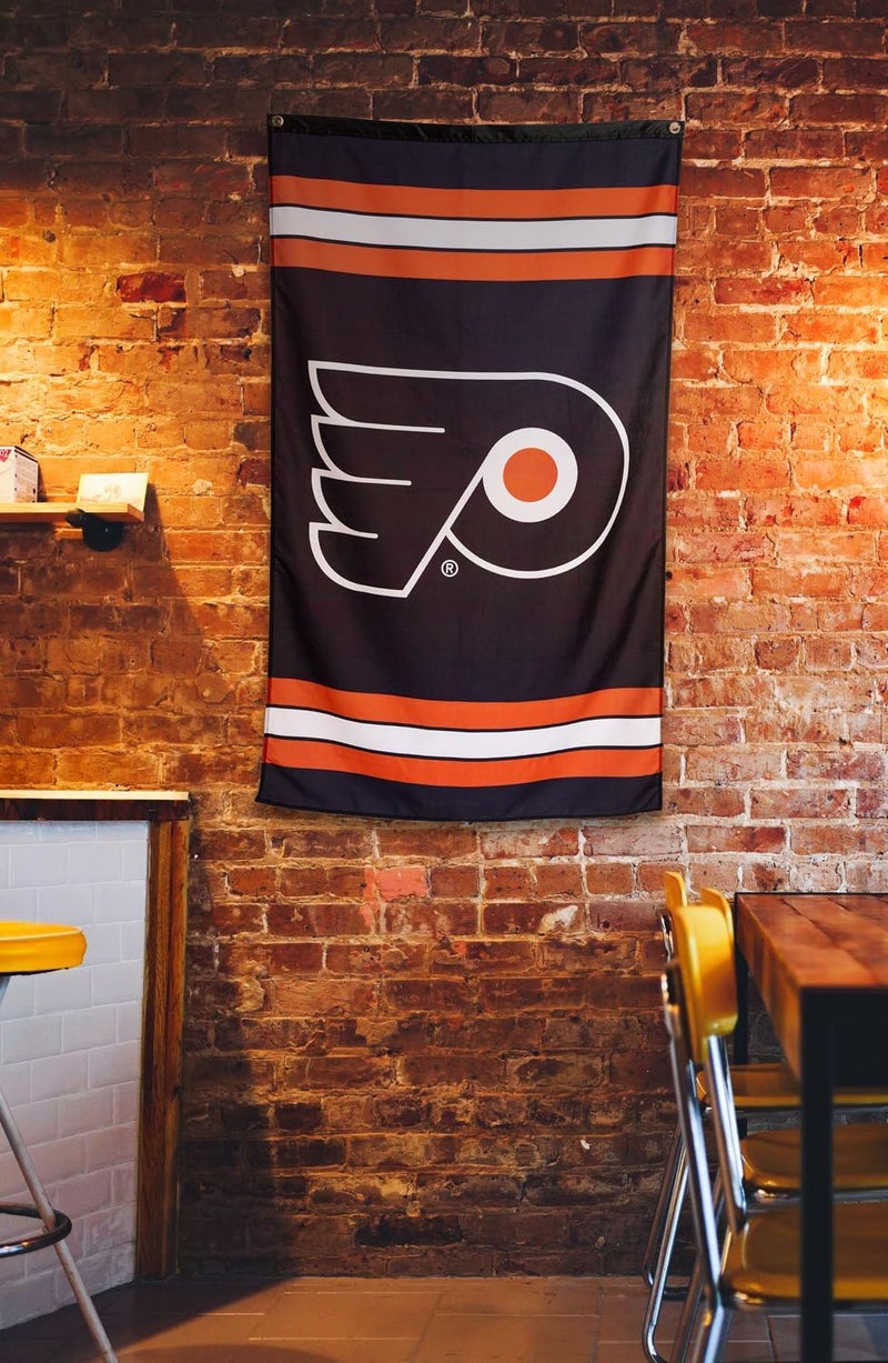 Calhoun NHL Officially Licensed Indoor Team Logo Wall Banner - Philadelphia Flyers (30" by 50") - Image 2